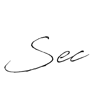 Use a signature maker to create a handwritten signature online. With this signature software, you can design (Antro_Vectra) your own signature for name Sec. Sec signature style 6 images and pictures png