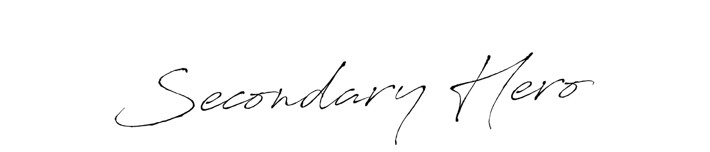 Here are the top 10 professional signature styles for the name Secondary Hero. These are the best autograph styles you can use for your name. Secondary Hero signature style 6 images and pictures png