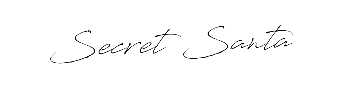 You should practise on your own different ways (Antro_Vectra) to write your name (Secret Santa) in signature. don't let someone else do it for you. Secret Santa signature style 6 images and pictures png