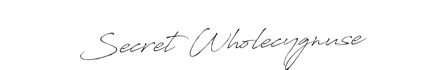 Create a beautiful signature design for name Secret Wholecygnuse. With this signature (Antro_Vectra) fonts, you can make a handwritten signature for free. Secret Wholecygnuse signature style 6 images and pictures png