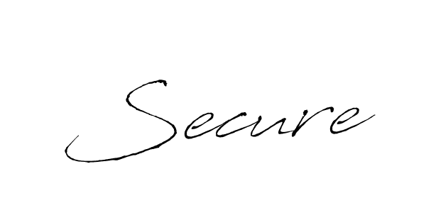 Design your own signature with our free online signature maker. With this signature software, you can create a handwritten (Antro_Vectra) signature for name Secure. Secure signature style 6 images and pictures png