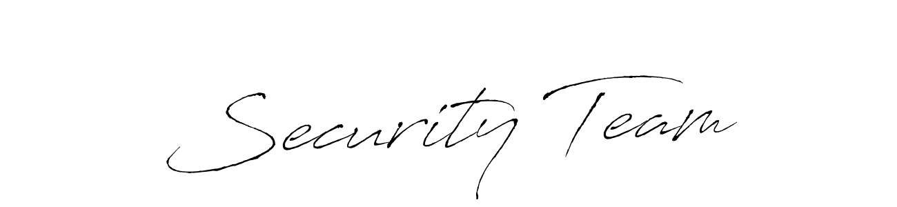 Security Team stylish signature style. Best Handwritten Sign (Antro_Vectra) for my name. Handwritten Signature Collection Ideas for my name Security Team. Security Team signature style 6 images and pictures png