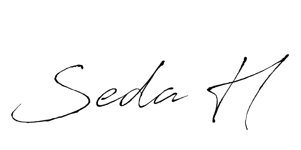 Seda H stylish signature style. Best Handwritten Sign (Antro_Vectra) for my name. Handwritten Signature Collection Ideas for my name Seda H. Seda H signature style 6 images and pictures png