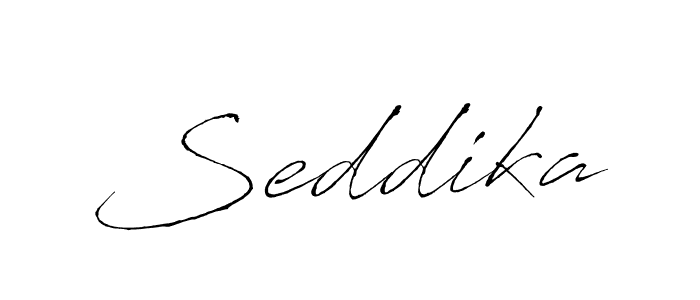 Create a beautiful signature design for name Seddika. With this signature (Antro_Vectra) fonts, you can make a handwritten signature for free. Seddika signature style 6 images and pictures png