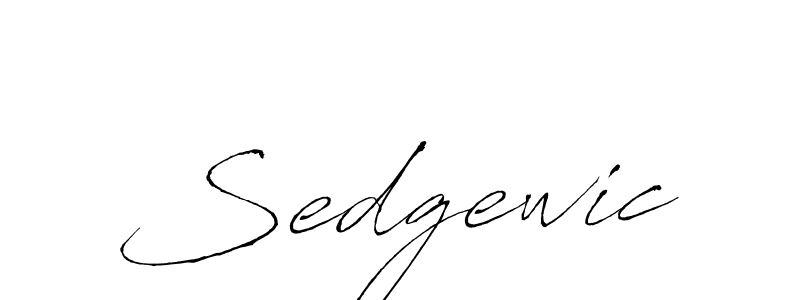 Make a beautiful signature design for name Sedgewic. With this signature (Antro_Vectra) style, you can create a handwritten signature for free. Sedgewic signature style 6 images and pictures png