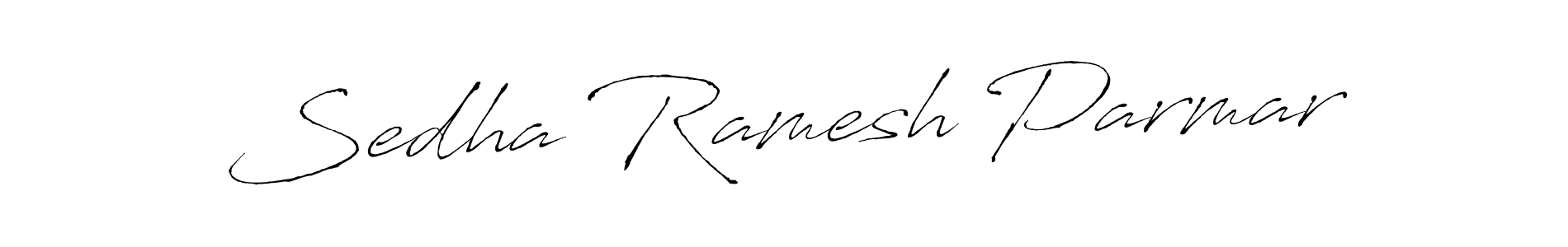 Use a signature maker to create a handwritten signature online. With this signature software, you can design (Antro_Vectra) your own signature for name Sedha Ramesh Parmar. Sedha Ramesh Parmar signature style 6 images and pictures png