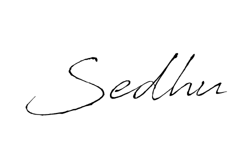 Make a beautiful signature design for name Sedhu. With this signature (Antro_Vectra) style, you can create a handwritten signature for free. Sedhu signature style 6 images and pictures png