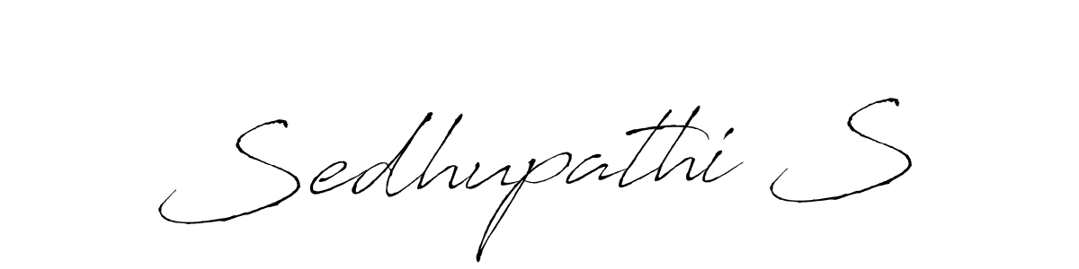 Create a beautiful signature design for name Sedhupathi S. With this signature (Antro_Vectra) fonts, you can make a handwritten signature for free. Sedhupathi S signature style 6 images and pictures png