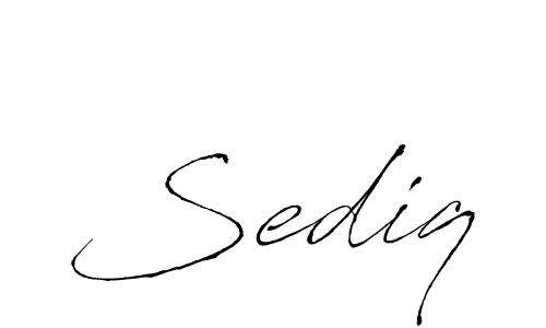 Create a beautiful signature design for name Sediq. With this signature (Antro_Vectra) fonts, you can make a handwritten signature for free. Sediq signature style 6 images and pictures png