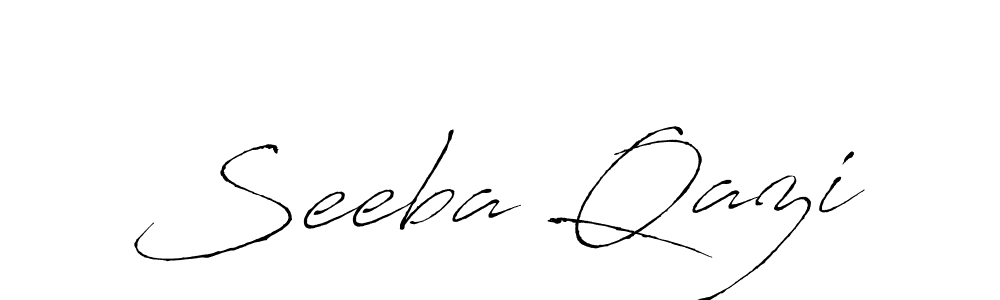 Design your own signature with our free online signature maker. With this signature software, you can create a handwritten (Antro_Vectra) signature for name Seeba Qazi. Seeba Qazi signature style 6 images and pictures png