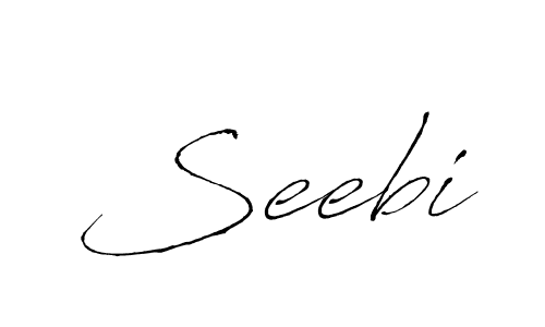 Create a beautiful signature design for name Seebi. With this signature (Antro_Vectra) fonts, you can make a handwritten signature for free. Seebi signature style 6 images and pictures png
