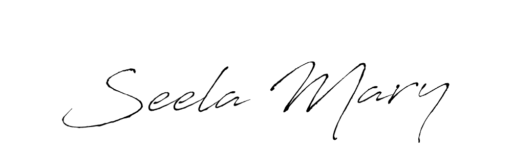 Use a signature maker to create a handwritten signature online. With this signature software, you can design (Antro_Vectra) your own signature for name Seela Mary. Seela Mary signature style 6 images and pictures png