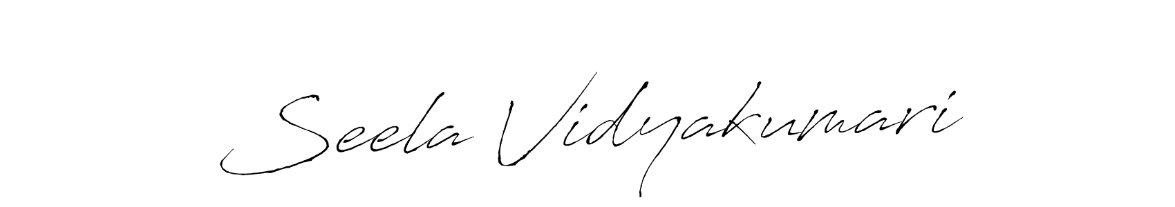This is the best signature style for the Seela Vidyakumari name. Also you like these signature font (Antro_Vectra). Mix name signature. Seela Vidyakumari signature style 6 images and pictures png