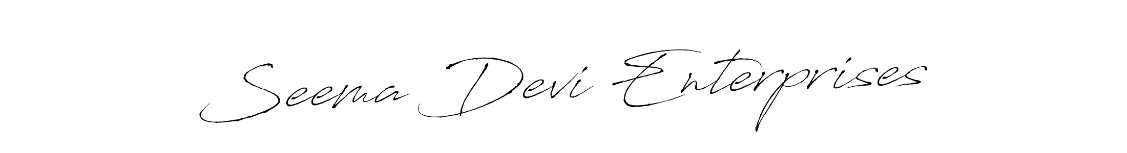 How to make Seema Devi Enterprises signature? Antro_Vectra is a professional autograph style. Create handwritten signature for Seema Devi Enterprises name. Seema Devi Enterprises signature style 6 images and pictures png