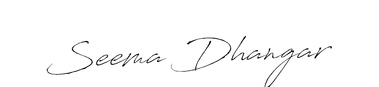 This is the best signature style for the Seema Dhangar name. Also you like these signature font (Antro_Vectra). Mix name signature. Seema Dhangar signature style 6 images and pictures png