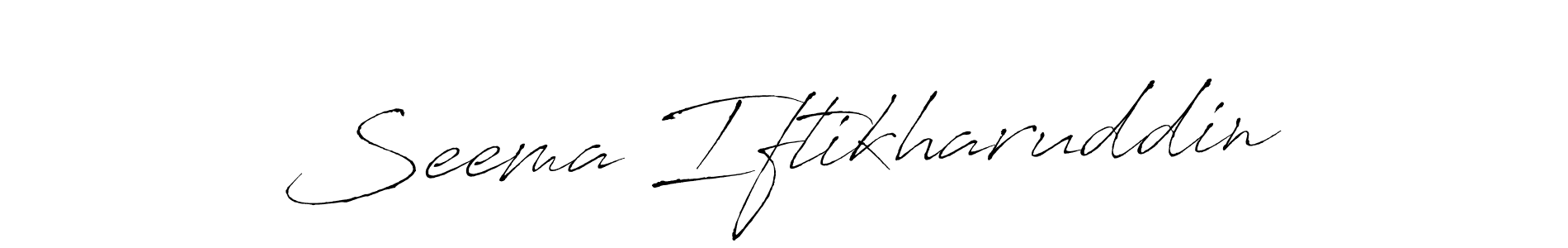 It looks lik you need a new signature style for name Seema Iftikharuddin. Design unique handwritten (Antro_Vectra) signature with our free signature maker in just a few clicks. Seema Iftikharuddin signature style 6 images and pictures png