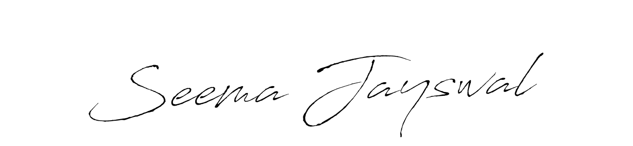 You should practise on your own different ways (Antro_Vectra) to write your name (Seema Jayswal) in signature. don't let someone else do it for you. Seema Jayswal signature style 6 images and pictures png