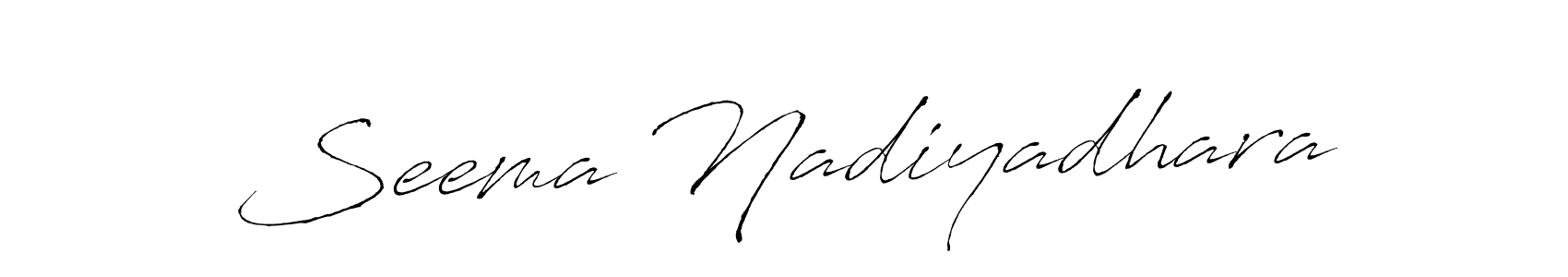 Make a beautiful signature design for name Seema Nadiyadhara. Use this online signature maker to create a handwritten signature for free. Seema Nadiyadhara signature style 6 images and pictures png