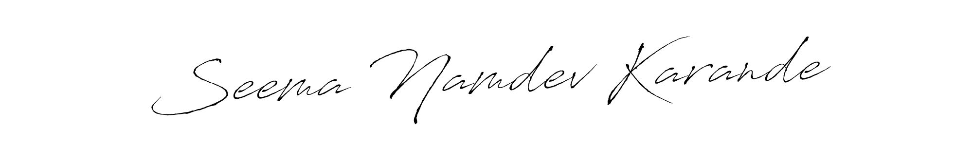 Here are the top 10 professional signature styles for the name Seema Namdev Karande. These are the best autograph styles you can use for your name. Seema Namdev Karande signature style 6 images and pictures png
