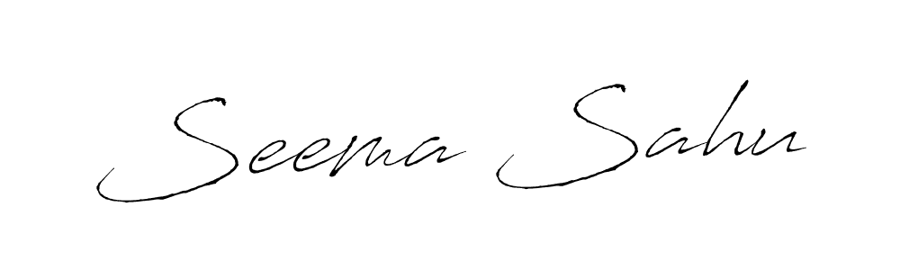 Design your own signature with our free online signature maker. With this signature software, you can create a handwritten (Antro_Vectra) signature for name Seema Sahu. Seema Sahu signature style 6 images and pictures png