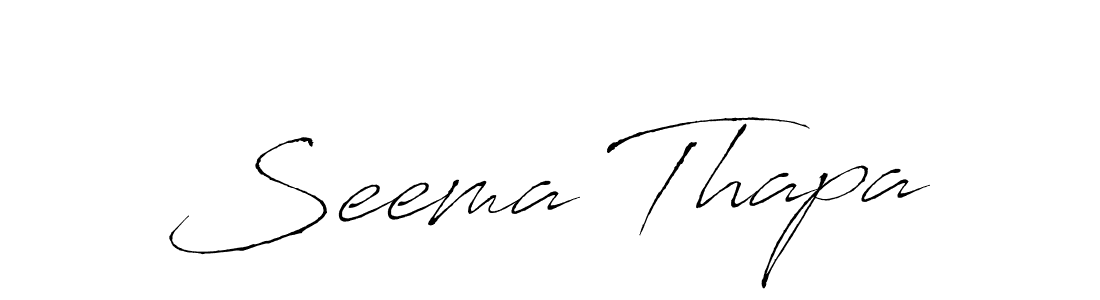 if you are searching for the best signature style for your name Seema Thapa. so please give up your signature search. here we have designed multiple signature styles  using Antro_Vectra. Seema Thapa signature style 6 images and pictures png