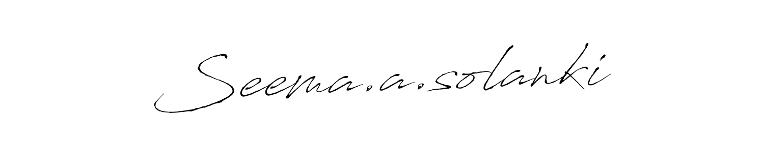 This is the best signature style for the Seema.a.solanki name. Also you like these signature font (Antro_Vectra). Mix name signature. Seema.a.solanki signature style 6 images and pictures png