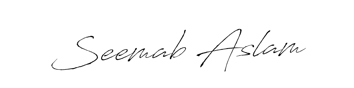 This is the best signature style for the Seemab Aslam name. Also you like these signature font (Antro_Vectra). Mix name signature. Seemab Aslam signature style 6 images and pictures png