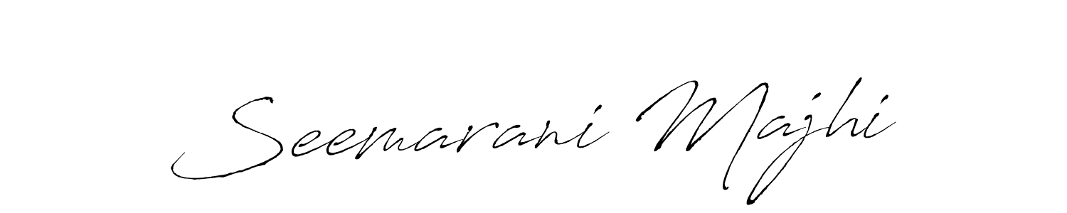 How to make Seemarani Majhi name signature. Use Antro_Vectra style for creating short signs online. This is the latest handwritten sign. Seemarani Majhi signature style 6 images and pictures png
