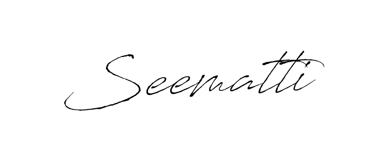 It looks lik you need a new signature style for name Seematti. Design unique handwritten (Antro_Vectra) signature with our free signature maker in just a few clicks. Seematti signature style 6 images and pictures png