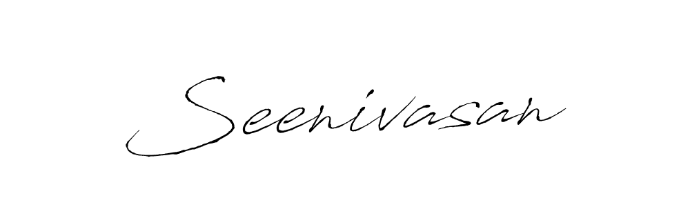 Seenivasan stylish signature style. Best Handwritten Sign (Antro_Vectra) for my name. Handwritten Signature Collection Ideas for my name Seenivasan. Seenivasan signature style 6 images and pictures png