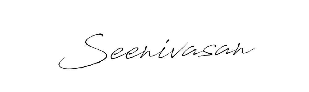 Seenivasan stylish signature style. Best Handwritten Sign (Antro_Vectra) for my name. Handwritten Signature Collection Ideas for my name Seenivasan. Seenivasan signature style 6 images and pictures png