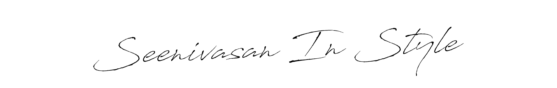 You can use this online signature creator to create a handwritten signature for the name Seenivasan In Style. This is the best online autograph maker. Seenivasan In Style signature style 6 images and pictures png