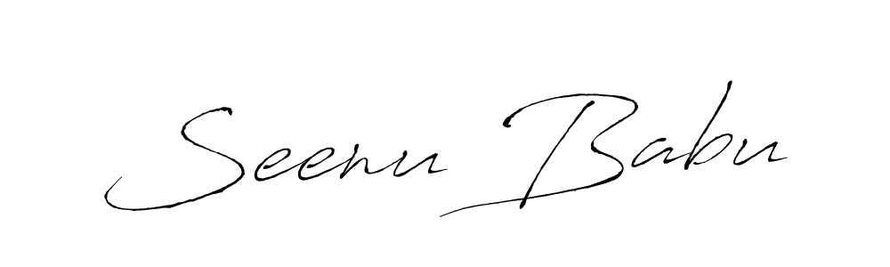 Also we have Seenu Babu name is the best signature style. Create professional handwritten signature collection using Antro_Vectra autograph style. Seenu Babu signature style 6 images and pictures png