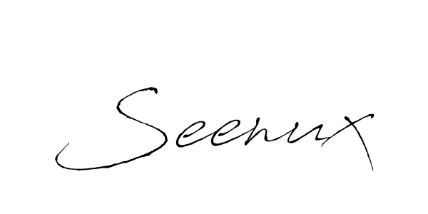 Create a beautiful signature design for name Seenux. With this signature (Antro_Vectra) fonts, you can make a handwritten signature for free. Seenux signature style 6 images and pictures png