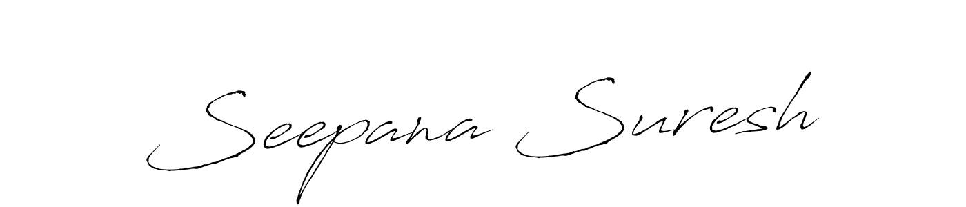 Seepana Suresh stylish signature style. Best Handwritten Sign (Antro_Vectra) for my name. Handwritten Signature Collection Ideas for my name Seepana Suresh. Seepana Suresh signature style 6 images and pictures png