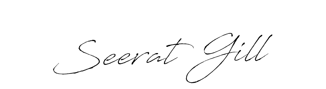 Antro_Vectra is a professional signature style that is perfect for those who want to add a touch of class to their signature. It is also a great choice for those who want to make their signature more unique. Get Seerat Gill name to fancy signature for free. Seerat Gill signature style 6 images and pictures png