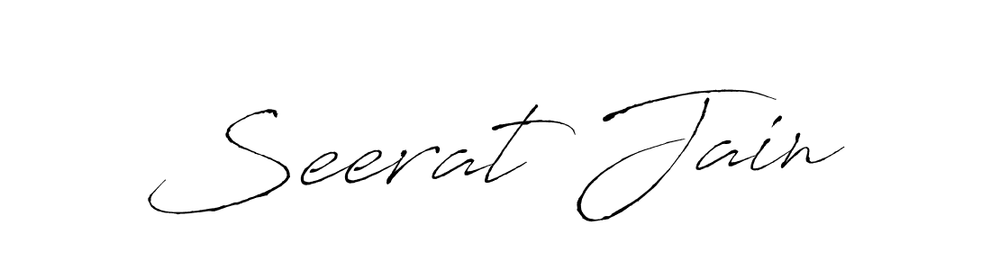 The best way (Antro_Vectra) to make a short signature is to pick only two or three words in your name. The name Seerat Jain include a total of six letters. For converting this name. Seerat Jain signature style 6 images and pictures png