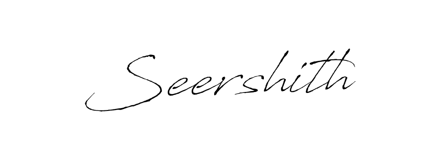 Make a beautiful signature design for name Seershith. With this signature (Antro_Vectra) style, you can create a handwritten signature for free. Seershith signature style 6 images and pictures png