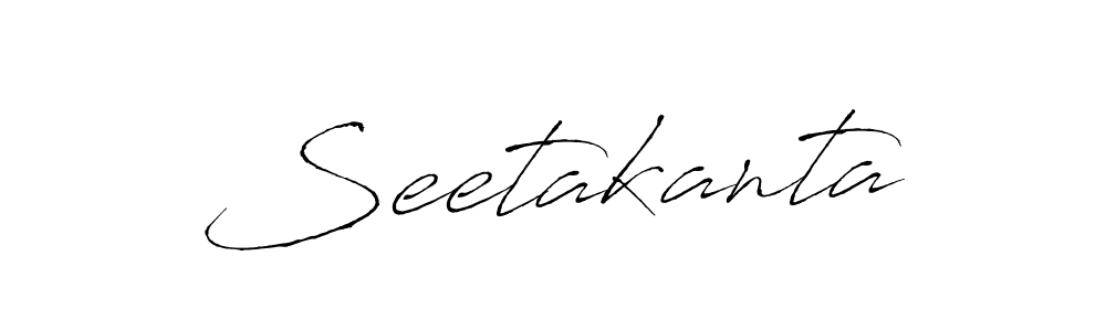 You should practise on your own different ways (Antro_Vectra) to write your name (Seetakanta) in signature. don't let someone else do it for you. Seetakanta signature style 6 images and pictures png
