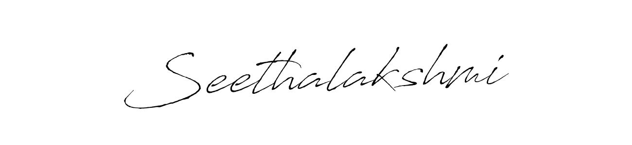 How to make Seethalakshmi signature? Antro_Vectra is a professional autograph style. Create handwritten signature for Seethalakshmi name. Seethalakshmi signature style 6 images and pictures png