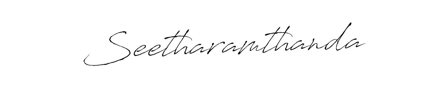 Design your own signature with our free online signature maker. With this signature software, you can create a handwritten (Antro_Vectra) signature for name Seetharamthanda. Seetharamthanda signature style 6 images and pictures png