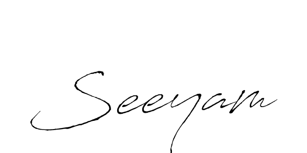 Seeyam stylish signature style. Best Handwritten Sign (Antro_Vectra) for my name. Handwritten Signature Collection Ideas for my name Seeyam. Seeyam signature style 6 images and pictures png
