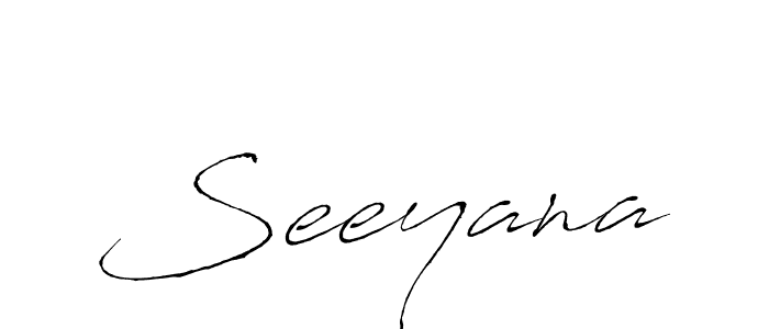Make a beautiful signature design for name Seeyana. With this signature (Antro_Vectra) style, you can create a handwritten signature for free. Seeyana signature style 6 images and pictures png