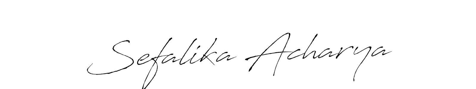 How to make Sefalika Acharya signature? Antro_Vectra is a professional autograph style. Create handwritten signature for Sefalika Acharya name. Sefalika Acharya signature style 6 images and pictures png