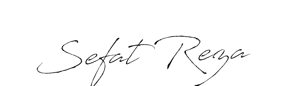 Make a beautiful signature design for name Sefat Reza. With this signature (Antro_Vectra) style, you can create a handwritten signature for free. Sefat Reza signature style 6 images and pictures png