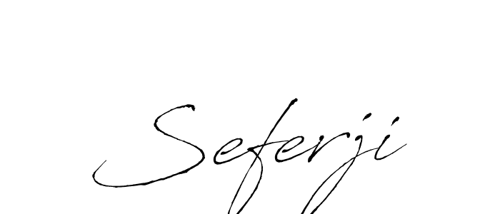 The best way (Antro_Vectra) to make a short signature is to pick only two or three words in your name. The name Seferji include a total of six letters. For converting this name. Seferji signature style 6 images and pictures png