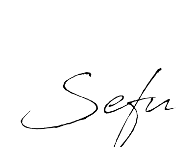 How to make Sefu signature? Antro_Vectra is a professional autograph style. Create handwritten signature for Sefu name. Sefu signature style 6 images and pictures png