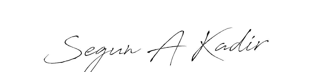 Design your own signature with our free online signature maker. With this signature software, you can create a handwritten (Antro_Vectra) signature for name Segun A Kadir. Segun A Kadir signature style 6 images and pictures png