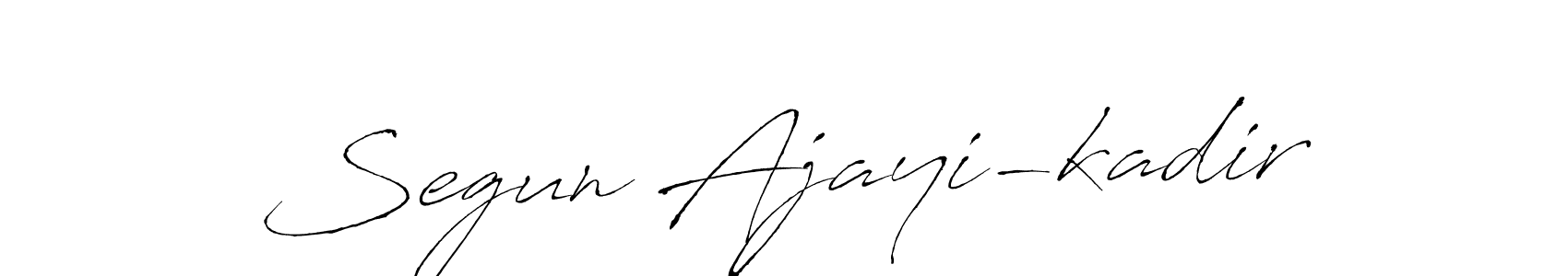 Create a beautiful signature design for name Segun Ajayi-kadir. With this signature (Antro_Vectra) fonts, you can make a handwritten signature for free. Segun Ajayi-kadir signature style 6 images and pictures png