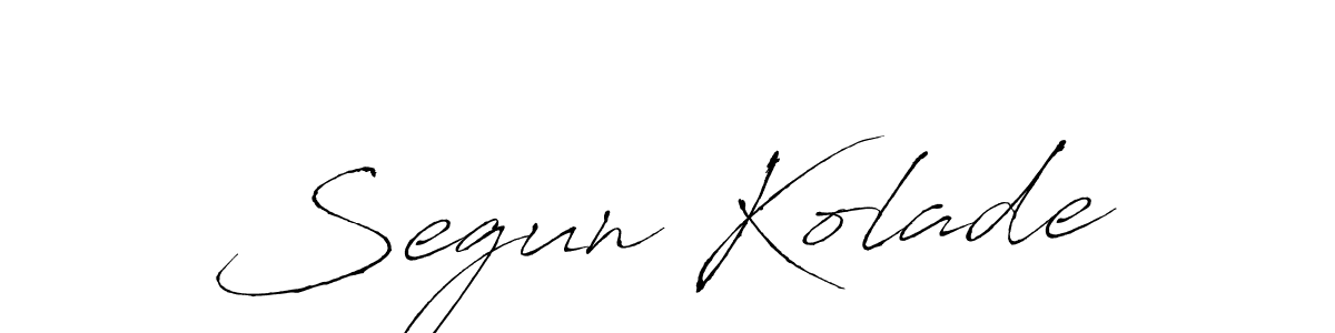 Antro_Vectra is a professional signature style that is perfect for those who want to add a touch of class to their signature. It is also a great choice for those who want to make their signature more unique. Get Segun Kolade name to fancy signature for free. Segun Kolade signature style 6 images and pictures png